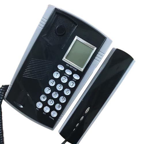 KX~071 Kabelgebundenes Telefon mit LED-Display, Festnetz, Anruf, Speicher, letzte Nummer, Wahlwiederholungen, Wandmontage KX~071 Kabelgebundenes Telefon mit LED-Display, Festnetz, Anruf, Speicher, letzte Nummer, Wahlwiederholungen, Wandmontage von ZEPFJHE
