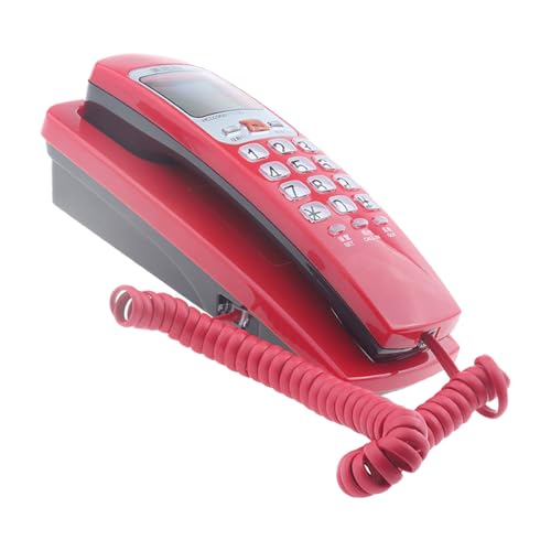 Kabelgebundener Telefontisch und Wandhalterung mit Anruferanzeige, Wahlwiederholung und Abfragefunktionen für Büro und Zuhause Kabelgebundener Telefontisch und Wandhalterung mit Anruferanzeige, Wahlwiederholung und Abfragefunktionen für Büro und Zuhause von ZEPFJHE