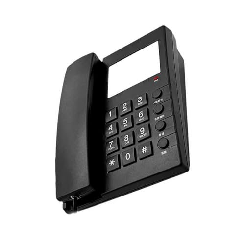 Kabelgebundenes Festnetztelefon, große Taste, Hotelzimmer-Wandhalterung/Schreibtischtelefon, einfach für Gästezimmer mit klarem akustischem Klang von ZEPFJHE