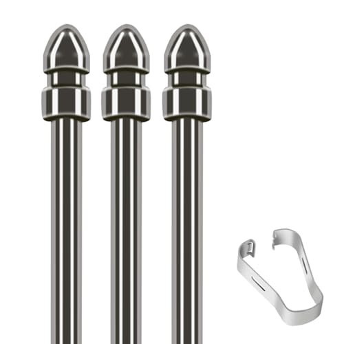 Metallstift-Nachfüllminen und Clip für bemerkenswerte Schreiber, Schreibstifte, glattes Schreiben und einfacher Austausch, 3 Stück Metallstift-Nachfüllminen und Clip für bemerkenswerte Schreiber, Schreibstifte, glattes Schreiben und einfacher Austausch, 3 Stück von ZEPFJHE