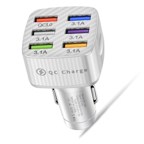 Quick Charging3.0 30W Auto Ladegerät Adapter 6-Port Auto Ladegerät für USB Zigaretten Auto Ladegerät Quick Charging3.0 30W Auto Ladegerät Adapter 6-Port Auto Ladegerät für USB Zigaretten Auto Ladegerät von ZEPFJHE