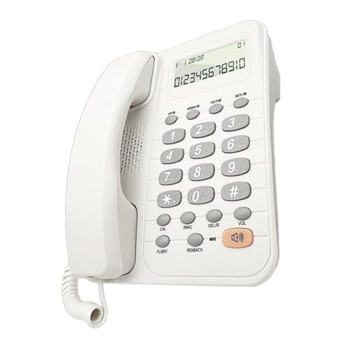 Telefon Professionelles Büro-Schreibtischtelefon, kabelgebunden, Festnetz mit Anzeige für eingehende Anrufe, für Hotels und Unternehmen von ZEPFJHE