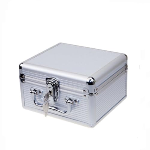 Tragbare Schutzbox für 2,5-Zoll-Laptop-Festplatten, Aluminiumgehäuse mit Schaumstoffpolsterung und Sicherheitsschloss Tragbare Schutzbox für 2,5-Zoll-Laptop-Festplatten, Aluminiumgehäuse mit Schaumstoffpolsterung und Sicherheitsschloss von ZEPFJHE
