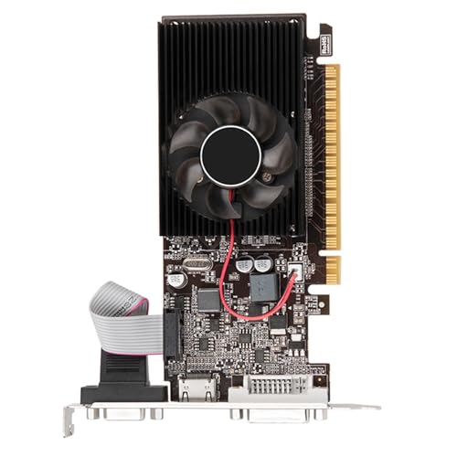 ZEPFJHE GT610 Grafikkarte, 1 GB/DDR3/64 Bit Speicher, Grafikkarte, Computer-Grafikkarte mit VGA-Anschluss für Bürounterhaltung von ZEPFJHE