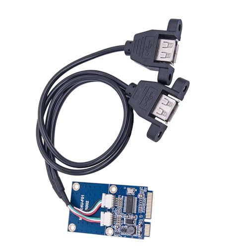 ZEPFJHE Kleine USB-Konverter, WLAN-Schlüssel A+E auf Doppel-USB-2.0-Kabel, USB-Konverter, breite Kompatibilität für Computerzubehör ZEPFJHE Kleine USB-Konverter, WLAN-Schlüssel A+E auf Doppel-USB-2.0-Kabel, USB-Konverter, breite Kompatibilität für Computerzubehör von ZEPFJHE
