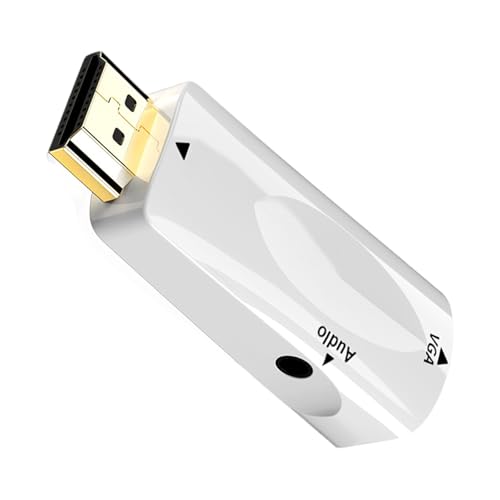 ZEPFJHE Kompakte HDTV Zu VGA Adapter Mit 3 5 Mm Kabel Für Chromebooks Projektoren Anzeigen Verbesserung Der Signale Performances ZEPFJHE Kompakte HDTV Zu VGA Adapter Mit 3 5 Mm Kabel Für Chromebooks Projektoren Anzeigen Verbesserung Der Signale Performances von ZEPFJHE