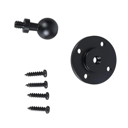 ZEPFJHE Kugelkopfbasis Mit Schraubenstativverbinder Aluminium Kopfadapter Halterung Basis 17mm Kugel Zum 1/4 Zoll Adapter von ZEPFJHE