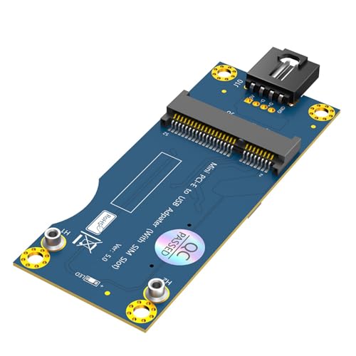 ZEPFJHE LTE Industrial PCIE auf USB 2.0 Adapterstecker mit Kartensteckplatz für WWAN/LTE 3G-Modul, geeignet für PC ZEPFJHE LTE Industrial PCIE auf USB 2.0 Adapterstecker mit Kartensteckplatz für WWAN/LTE 3G-Modul, geeignet für PC von ZEPFJHE