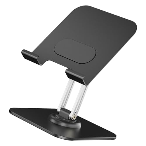 ZEPFJHE Metall-Telefonständer, 360 Grad drehbar, höhenverstellbar und faltbar, für Handy-Pad, Tablet-Halterung ZEPFJHE Metall-Telefonständer, 360 Grad drehbar, höhenverstellbar und faltbar, für Handy-Pad, Tablet-Halterung von ZEPFJHE