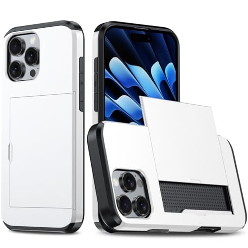 ZEPFJHE Phone Case Housing Mit Integriertem Kartenschlitz Doppelschichtschutz Brieftaschenabdeckungen Für Easy Card Access Schocksicheres Design von ZEPFJHE