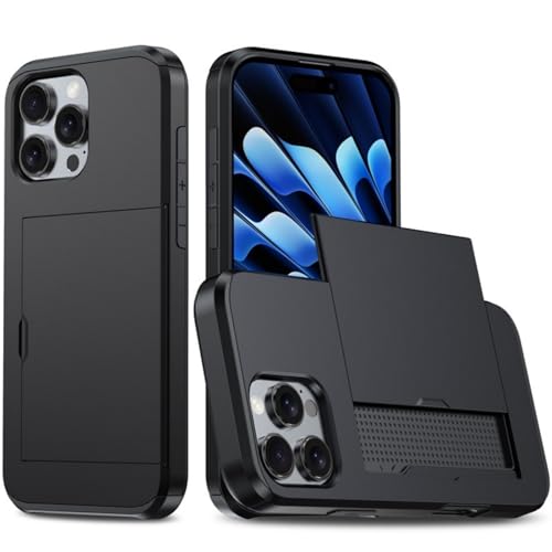 ZEPFJHE Phone Case Housing Mit Integriertem Kartenschlitz Doppelschichtschutz Brieftaschenabdeckungen Für Easy Card Access Schocksicheres Design von ZEPFJHE