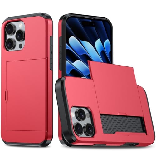 ZEPFJHE Phone Case Housing Mit Integriertem Kartenschlitz Doppelschichtschutz Brieftaschenabdeckungen Für Easy Card Access Schocksicheres Design von ZEPFJHE