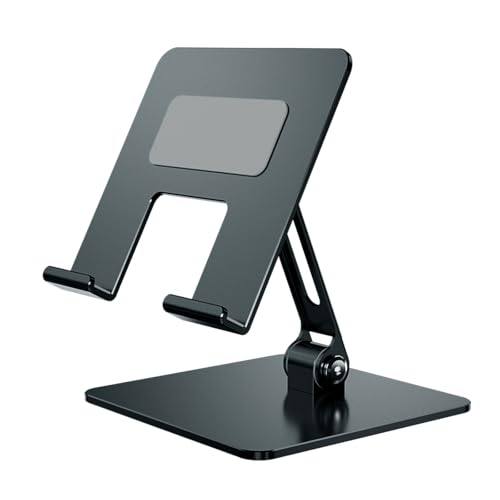 ZEPFJHE Tablet-Halter, Ständer, 180 Grad drehbar, tragbar, faltbar, Desktop-Halterung für Tablets, Laptops, Desktop-Halter ZEPFJHE Tablet-Halter, Ständer, 180 Grad drehbar, tragbar, faltbar, Desktop-Halterung für Tablets, Laptops, Desktop-Halter von ZEPFJHE