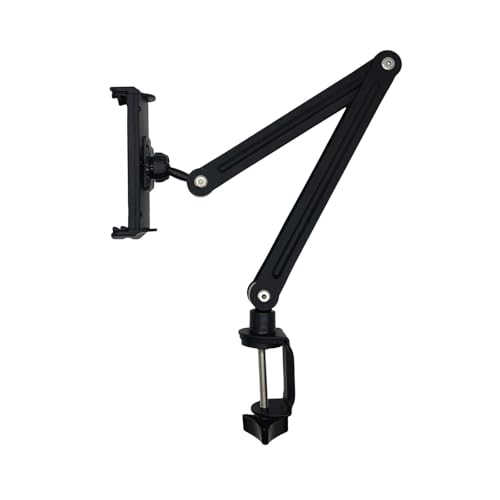 ZEPFJHE Tablet-Halterung für Bett und Schreibtisch mit 360-Grad-Drehung und verstellbarem Arm für 11,9 cm / 32,8 cm (4,7 Zoll) Geräte von ZEPFJHE