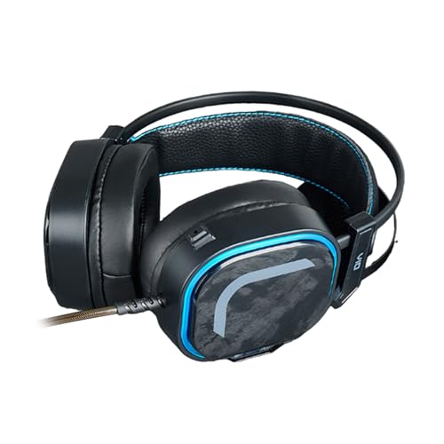 ZEPFJHE USB-Kopfhörer, kabelgebunden, PC-Headsets mit bunter Beleuchtung, zarter Klang und empfindlichem Mikrofon für Gamer ZEPFJHE USB-Kopfhörer, kabelgebunden, PC-Headsets mit bunter Beleuchtung, zarter Klang und empfindlichem Mikrofon für Gamer von ZEPFJHE