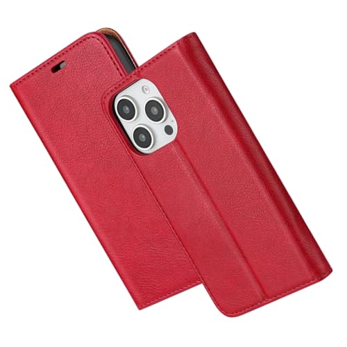 ZEPFJHE Upgrades Brieftaschen-Schutzhülle für Handy 16, Vintage-Stil, PU-Leder, Ständer, Magnetverschlüsse, stoßfest, Folios, Rot ZEPFJHE Upgrades Brieftaschen-Schutzhülle für Handy 16, Vintage-Stil, PU-Leder, Ständer, Magnetverschlüsse, stoßfest, Folios, Rot von ZEPFJHE