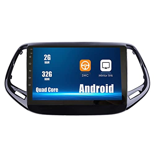 Android 10 Autoradio Autonavigation Stereo Multimedia Player GPS Radio 2.5D Touchscreen fürJeep Compass 2017-2018 von ZERTRAN