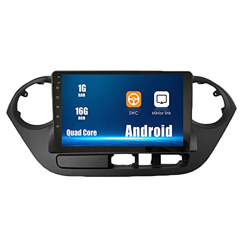 Android 10 Autoradio Autonavigation Stereo Quad Core 1GB 32GB Multimedia Player GPS Radio 2.5D Touchscreen fürHYUNDAI I10 2013-2017 von ZERTRAN