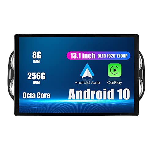 ZERTRAN Autoradio 13.1" Car Stereo Android Navigation Headunit Multimedia Player Radio GPS Touchscreen RDS DSP BT WiFi Carplay Ersatz für Vw Tiguan 2010-2021, Falls zutreffend von ZERTRAN