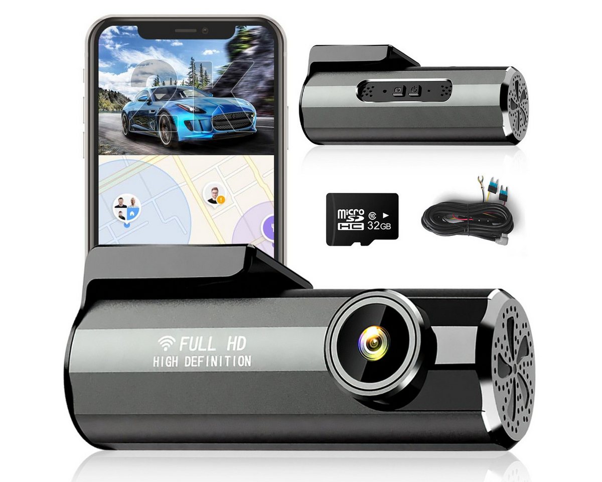 RWEUOQ 1440P HD Dashcam mit 32GB SD Karte, 2K Ultra HD WIFI Autokamera Dashcam (HD, 5 Megapixel Kameras mit Nachtsicht, 170° Weitwinkel Dashcam, G-Sensor, Parküberwachung, Bewegungserkennung, Loop-Aufnahme, Sprachaktivierte Erinnerung, WDR, 360 Grad Einstellbar) RWEUOQ 1440P HD Dashcam mit 32GB SD Karte, 2K Ultra HD WIFI Autokamera Dashcam (HD, 5 Megapixel Kameras mit Nachtsicht, 170° Weitwinkel Dashcam, G-Sensor, Parküberwachung, Bewegungserkennung, Loop-Aufnahme, Sprachaktivierte Erinnerung, WDR, 360 Grad Einstellbar) von RWEUOQ