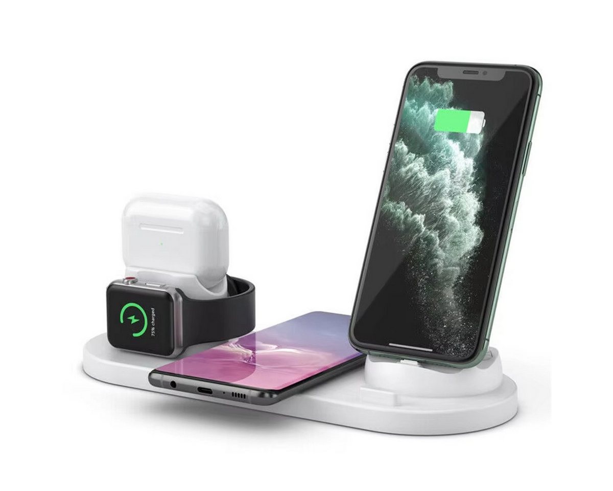 ZEUOPQ 4-in-1 Induktive Ladestation Wireless Charger 360 Grad Drehbarer Basis Ladestation (4-in-1 kabellose Ladestation für iPhone, Apple Watch und AirPods, 15 W Leistung, kompakt, tragbar, Überhitzungsschutz, Schnell, sicher, benutzerfreundlich, ideal für Zuhause und Reisen) ZEUOPQ 4-in-1 Induktive Ladestation Wireless Charger 360 Grad Drehbarer Basis Ladestation (4-in-1 kabellose Ladestation für iPhone, Apple Watch und AirPods, 15 W Leistung, kompakt, tragbar, Überhitzungsschutz, Schnell, sicher, benutzerfreundlich, ideal für Zuhause und Reisen) von ZEUOPQ