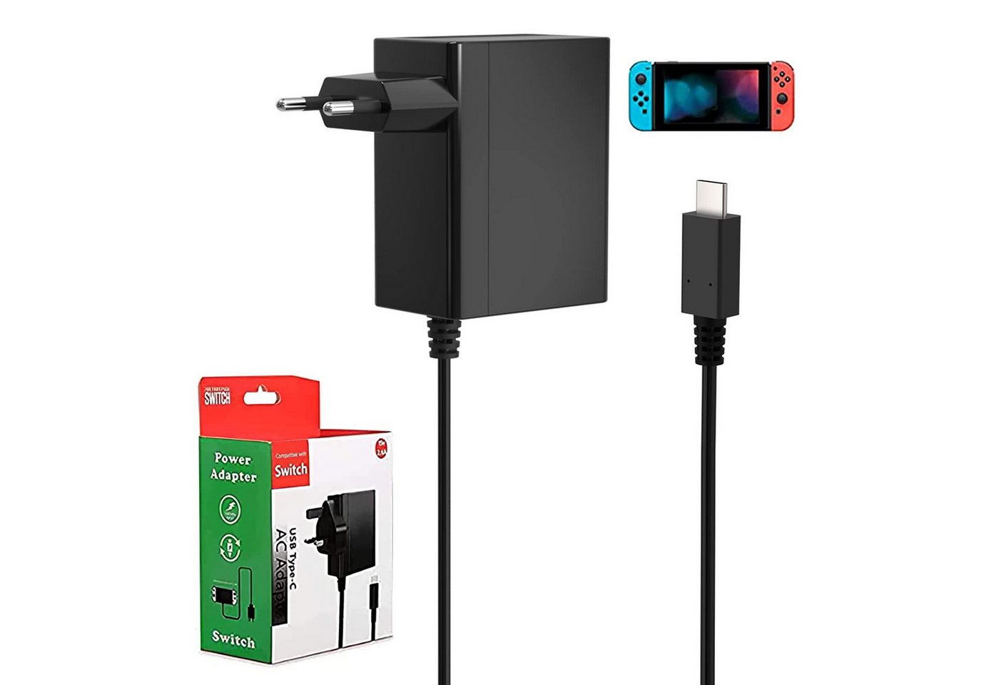 ZEUOPQ AC-Adapter-Schnellladegerät für Nintendo Switch/Lite 1,5 m Adapter, geeignet für Super Nintendo & Nintendo Entertainment System ZEUOPQ AC-Adapter-Schnellladegerät für Nintendo Switch/Lite 1,5 m Adapter, geeignet für Super Nintendo & Nintendo Entertainment System von ZEUOPQ