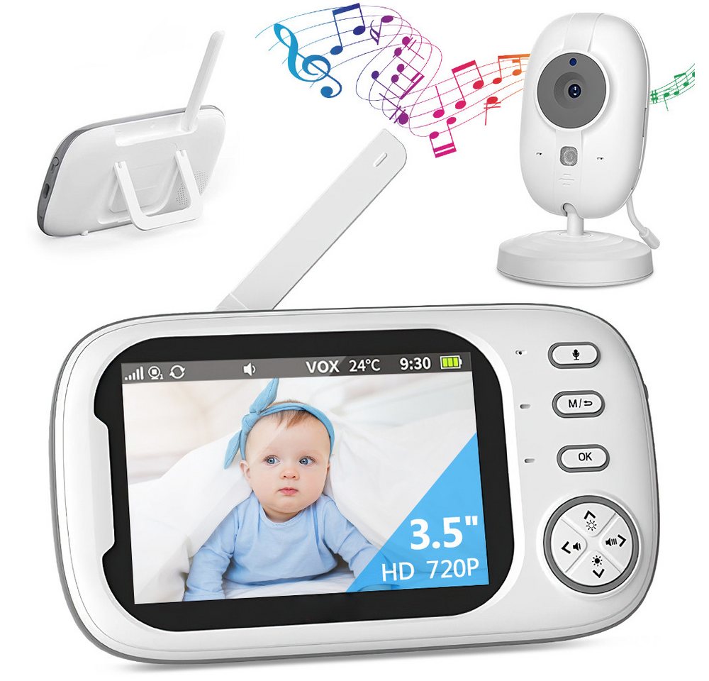 ZEUOPQ Babyphone Babyphone mit Kamera 3.5 Zoll Video-Babyphone LCD babyfon 8 Schlaflied, Zweiwege-Audio, Nachtsicht, Digitalzoom, VOX-Modus, Innentemperatur ZEUOPQ Babyphone Babyphone mit Kamera 3.5 Zoll Video-Babyphone LCD babyfon 8 Schlaflied, Zweiwege-Audio, Nachtsicht, Digitalzoom, VOX-Modus, Innentemperatur von ZEUOPQ