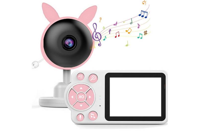 ZEUOPQ Babyphone Überwachungskamera 2.8 Zoll Video-Babyphone mit Kamera, 2-tlg., Nachtsicht, Schlaflieder, Bis zu 200M,2-Wege-Audio, kein WiFi von ZEUOPQ