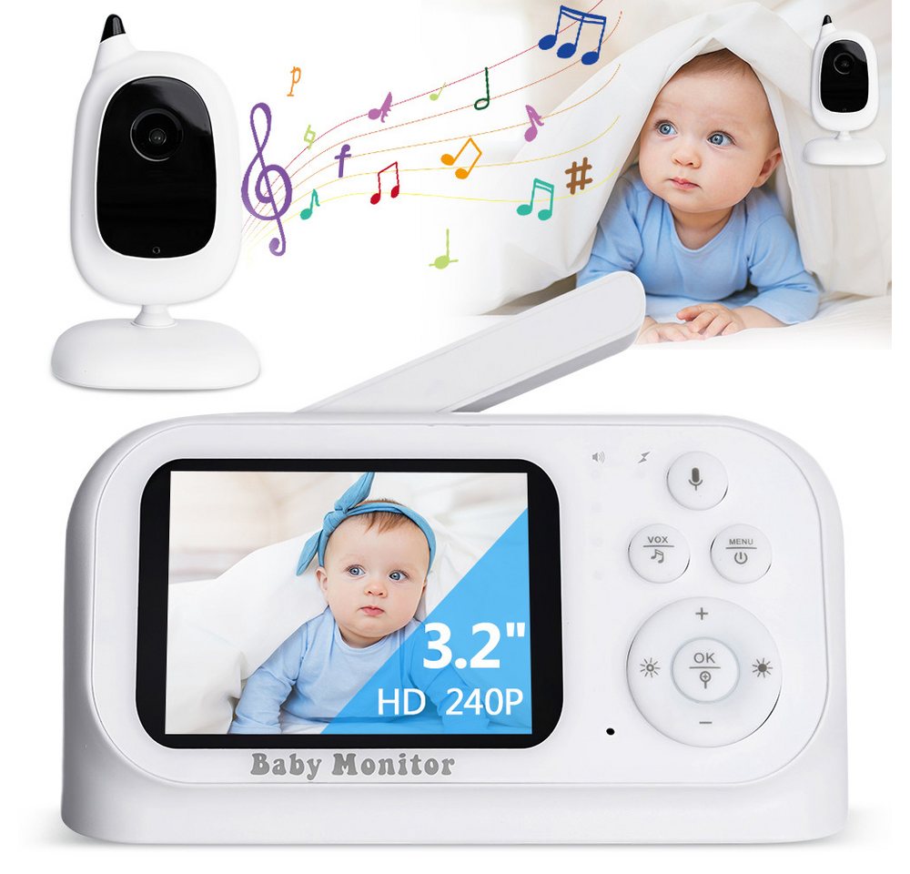 ZEUOPQ Babyphone Video-Babyphone digital Smart hochauflösende Nachtsicht Alert kabellos, 1 x Monitor + 1 x Kamera + 2 x Netzteil + 1 x Benutzerhandbuch, Zweiwege-Audio, Nachtsicht, Digitalzoom, VOX-Modus, Innentemperatur ZEUOPQ Babyphone Video-Babyphone digital Smart hochauflösende Nachtsicht Alert kabellos, 1 x Monitor + 1 x Kamera + 2 x Netzteil + 1 x Benutzerhandbuch, Zweiwege-Audio, Nachtsicht, Digitalzoom, VOX-Modus, Innentemperatur von ZEUOPQ