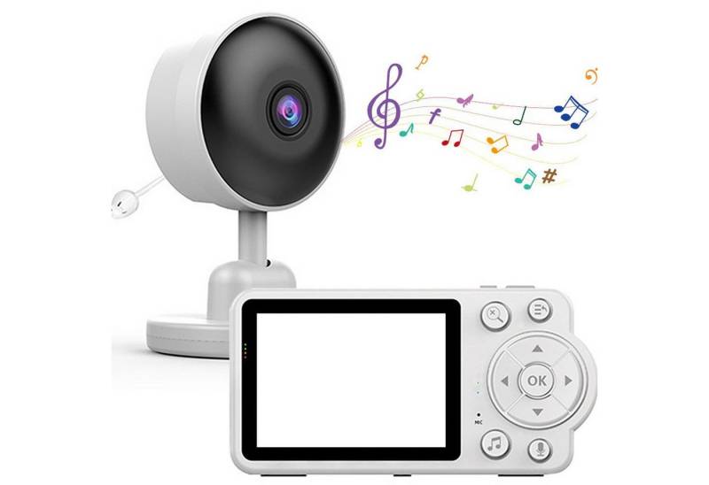 ZEUOPQ Babyphone Video-Babyphone mit Kamera Überwachungskamera 2.8 Zoll, 2-tlg, Schlaflieder, Bis zu 300M,2-Wege-Audio, 2-tlg., kein WiFi, mit VOX Modus 2.4 GHz, Gegensprechfunktion, Nachtsicht von ZEUOPQ