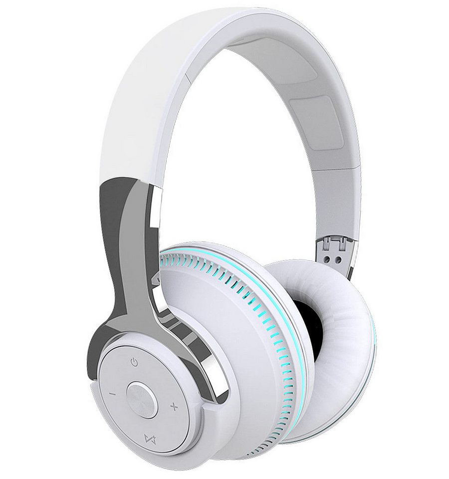 ZEUOPQ Bluetooth-Headset-Kopfhörer, Drahtlose Over-Ear-Kopfhörer Wireless-Headset (Bluetooth-Headset für Handys, Tablets, Computer und MP4s, HIFI-Stereo-Kopfhörer, Bluetooth/Aux-Kabel-/Plug-In-Kartenwiedergabe, Falten Bluetooth Headset mit Buntes Atmungslicht, 24H Akkulaufzeit) ZEUOPQ Bluetooth-Headset-Kopfhörer, Drahtlose Over-Ear-Kopfhörer Wireless-Headset (Bluetooth-Headset für Handys, Tablets, Computer und MP4s, HIFI-Stereo-Kopfhörer, Bluetooth/Aux-Kabel-/Plug-In-Kartenwiedergabe, Falten Bluetooth Headset mit Buntes Atmungslicht, 24H Akkulaufzeit) von ZEUOPQ