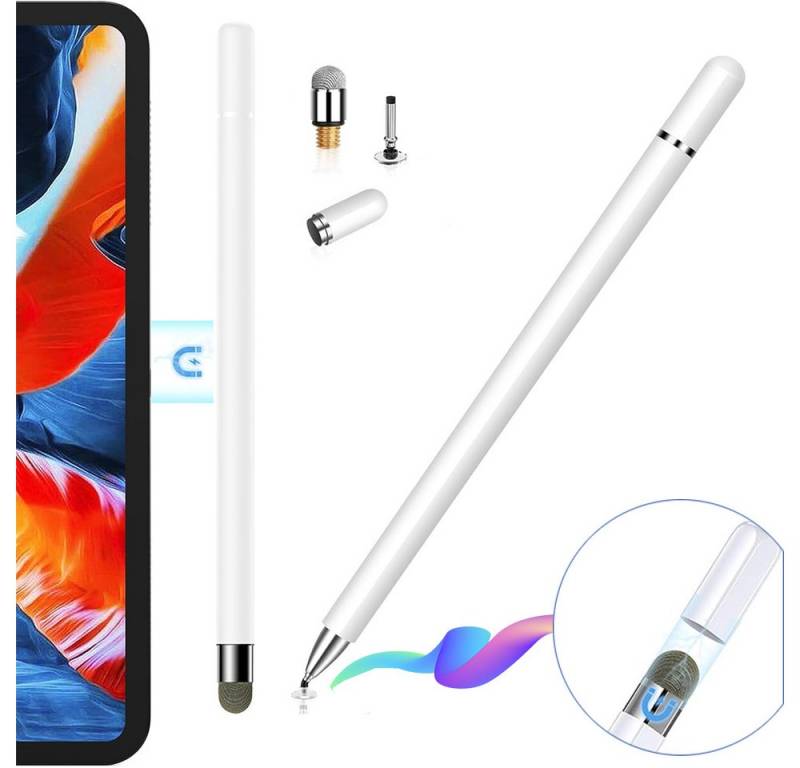 ZEUOPQ Eingabestift Eingabestift Stylus Stift für sämtliche Touchscreens, 2 Arten Spitzen von ZEUOPQ