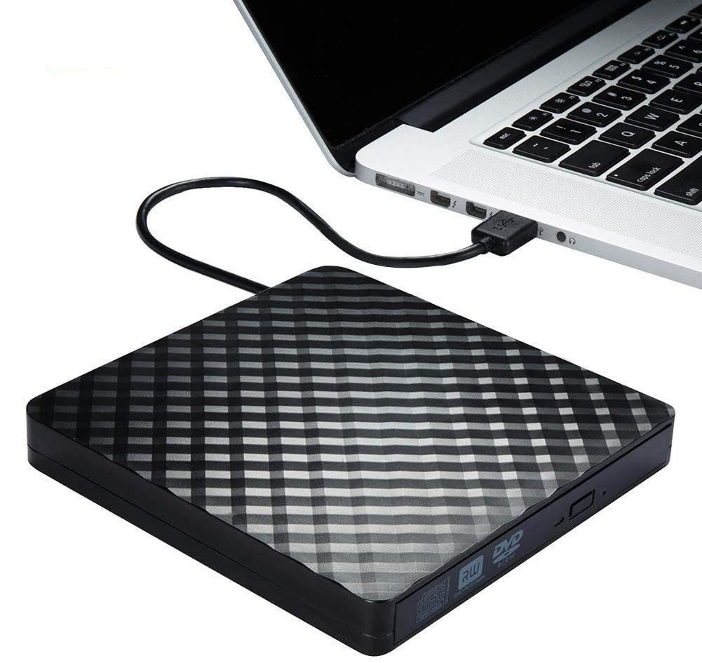 ZEUOPQ Externe CD-Laufwerk USB 3.0, Portable Slim,RW Brenner DVD-Brenner (Slim Externes CD-DVD-ROM-Laufwerk Writer DVD-Brenner) von ZEUOPQ