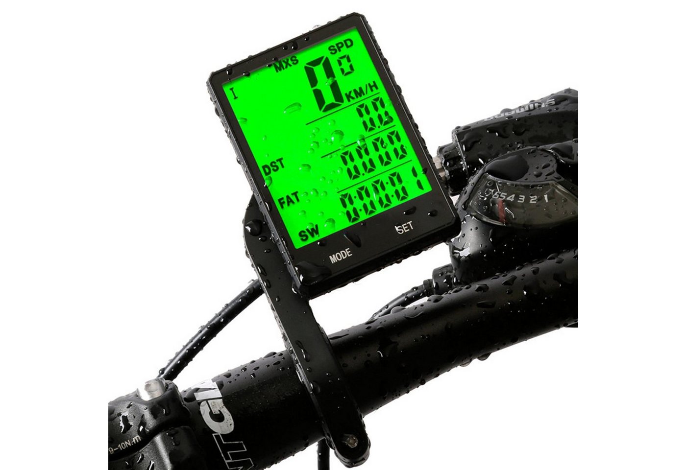 ZEUOPQ Fahrradcomputer Kabelloser Fahrrad-Tachometer Multi Funktionen Bike Kilometerzähler (Leuchtender Fahrradcomputer mit 2,8-Zoll-Display, Wasserdicht, 1-St., Automatisches Aufwachen Fahrrad Tachometer), LCD-Hintergrundbeleuchtung Display Fahrrad Computer für Bike ZEUOPQ Fahrradcomputer Kabelloser Fahrrad-Tachometer Multi Funktionen Bike Kilometerzähler (Leuchtender Fahrradcomputer mit 2,8-Zoll-Display, Wasserdicht, 1-St., Automatisches Aufwachen Fahrrad Tachometer), LCD-Hintergrundbeleuchtung Display Fahrrad Computer für Bike von ZEUOPQ