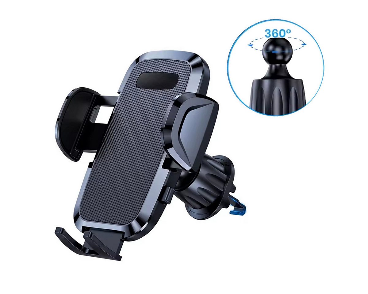 ZEUOPQ Handyhalterung 360° Drehbar Lüftungsschlitz Multifunktion mit Haken Handy-Halterung, (1-tlg) von ZEUOPQ