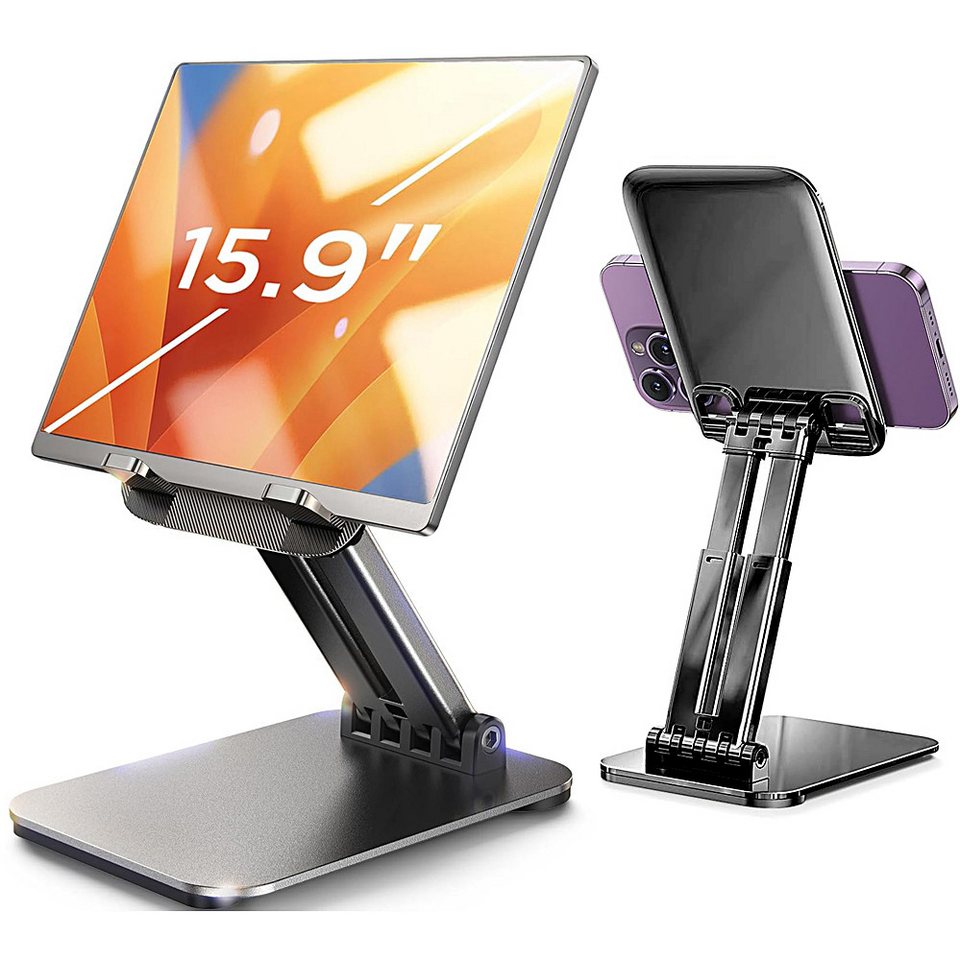 ZEUOPQ Handyhalterung Einstellbarer Tablet Halterung Tablet-Ständer Halterung Halterung, (mit Anti-Rutsch-Pad, Zusammenklappbar und einstellbar, kompatibel mit 4.7-15.6 Zoll Smartphone Tablet-Ständer) ZEUOPQ Handyhalterung Einstellbarer Tablet Halterung Tablet-Ständer Halterung Halterung, (mit Anti-Rutsch-Pad, Zusammenklappbar und einstellbar, kompatibel mit 4.7-15.6 Zoll Smartphone Tablet-Ständer) von ZEUOPQ