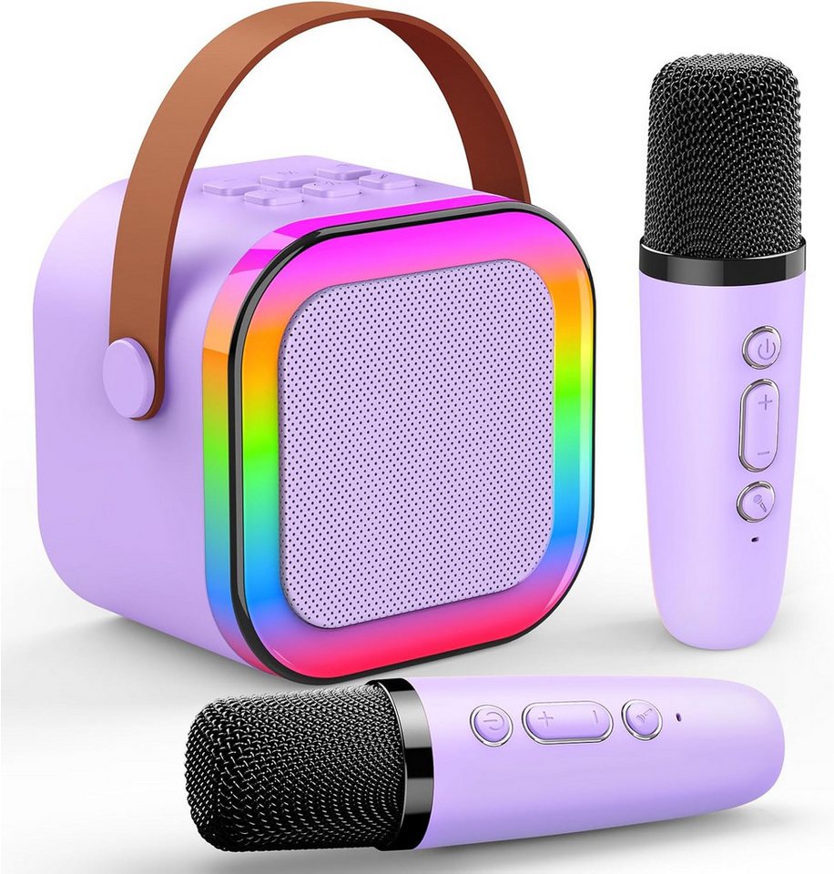 ZEUOPQ Mini-Karaoke-Set Kinder-Karaoke-Maschine mit 2 kabellosen Mikrofonen Bluetooth-Lautsprecher (5 W, Spielzeug, Partygeschenk, tragbar, Geschenke für Mädchen Jungen) ZEUOPQ Mini-Karaoke-Set Kinder-Karaoke-Maschine mit 2 kabellosen Mikrofonen Bluetooth-Lautsprecher (5 W, Spielzeug, Partygeschenk, tragbar, Geschenke für Mädchen Jungen) von ZEUOPQ