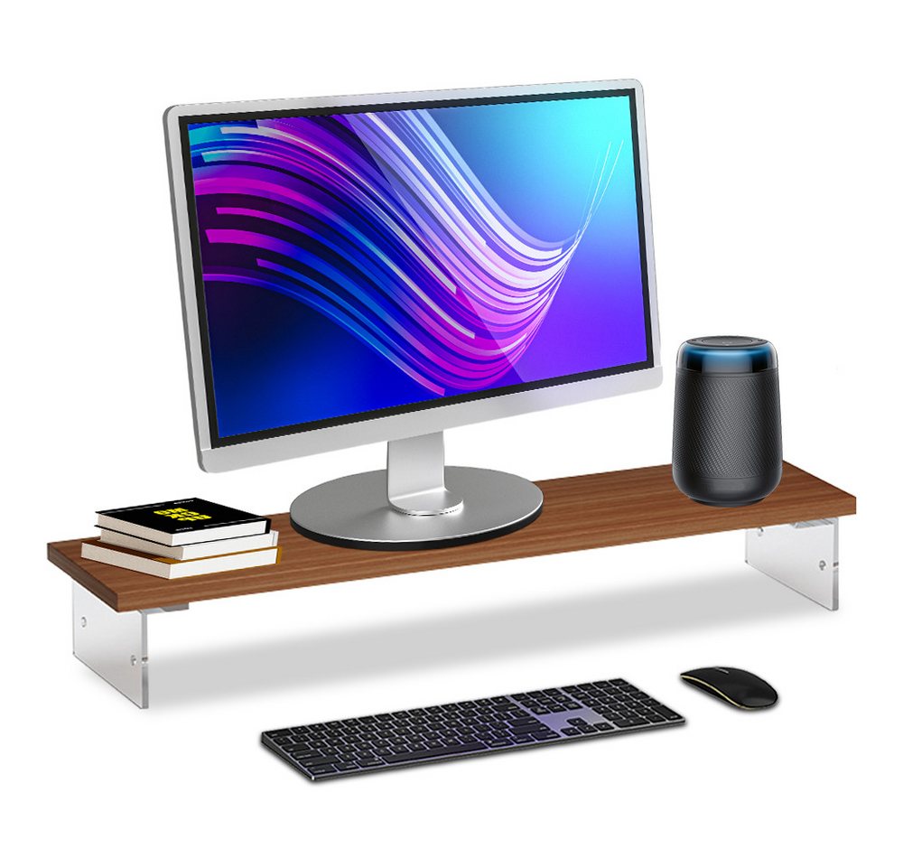 ZEUOPQ Monitorständer Holz und Acryl Computer-Monitorständer Monitor-Halterung ZEUOPQ Monitorständer Holz und Acryl Computer-Monitorständer Monitor-Halterung von ZEUOPQ