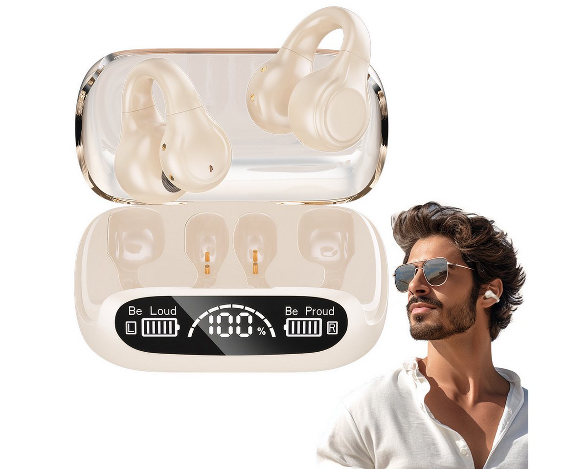 ZEUOPQ Open-Ear-Kopfhörer Clip-on Bluetooth Geräuschreduzierung Wasserdicht Open-Ear-Kopfhörer (Kompatibel mit Bluetooth 5.3 für stabile und verzögerungsfreie Verbindung., Offenes Ohrclip-Design für Komfort und Sicherheit beim Training) ZEUOPQ Open-Ear-Kopfhörer Clip-on Bluetooth Geräuschreduzierung Wasserdicht Open-Ear-Kopfhörer (Kompatibel mit Bluetooth 5.3 für stabile und verzögerungsfreie Verbindung., Offenes Ohrclip-Design für Komfort und Sicherheit beim Training) von ZEUOPQ