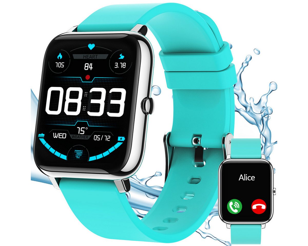 ZEUOPQ Smarte Sportuhr, Fitness-Smartwatch mit Herzfrequenz Smartwatch IP67 Bluetooth wasserdichter Aktivitätsmonitor, 1-tlg., Blutdruck- und Schlafüberwachung ZEUOPQ Smarte Sportuhr, Fitness-Smartwatch mit Herzfrequenz Smartwatch IP67 Bluetooth wasserdichter Aktivitätsmonitor, 1-tlg., Blutdruck- und Schlafüberwachung von ZEUOPQ