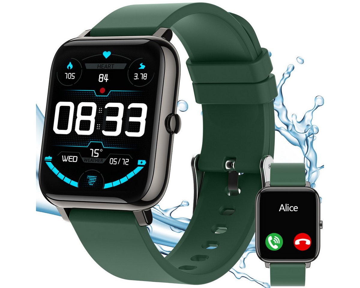 ZEUOPQ Smartwatch mit Blutdruckmessung 1.4 Zoll Touch-Farbdisplay Smartwatch, 1-tlg., mit Pulsuhr Schlafmonitor, für Damen Herren, Fitness Tracker, Fitness Armbanduhr Smartwatch portuhr Schrittzähler ZEUOPQ Smartwatch mit Blutdruckmessung 1.4 Zoll Touch-Farbdisplay Smartwatch, 1-tlg., mit Pulsuhr Schlafmonitor, für Damen Herren, Fitness Tracker, Fitness Armbanduhr Smartwatch portuhr Schrittzähler von ZEUOPQ