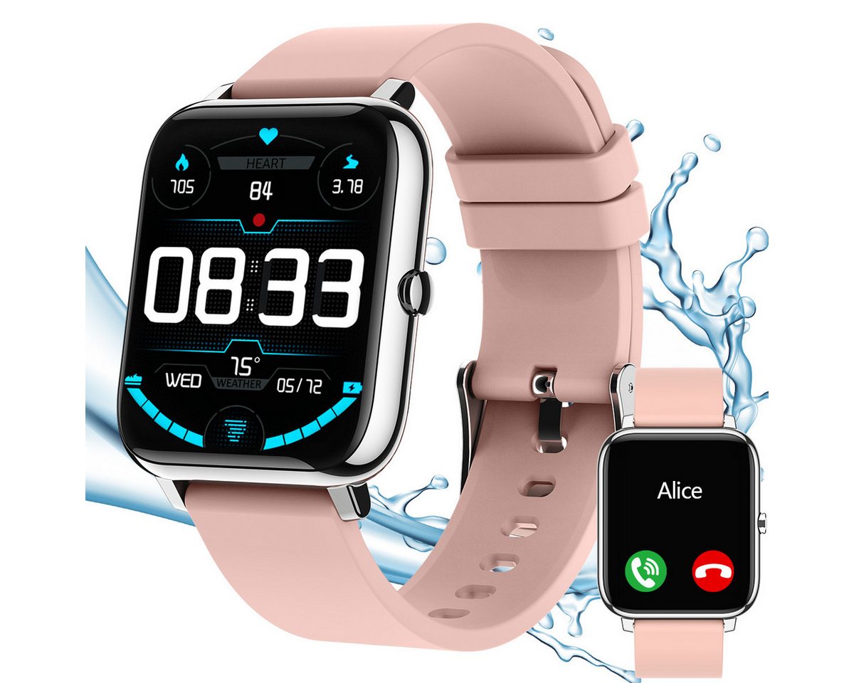 ZEUOPQ Smartwatch mit Blutdruckmessung Fitness Armbanduhr Smartwatch Smartwatch, 1-tlg., für Damen Herren, Fitness Tracker 1.4 Zoll Touch-Farbdisplay, Sportuhr Schrittzähler, mit Pulsuhr Schlafmonitor ZEUOPQ Smartwatch mit Blutdruckmessung Fitness Armbanduhr Smartwatch Smartwatch, 1-tlg., für Damen Herren, Fitness Tracker 1.4 Zoll Touch-Farbdisplay, Sportuhr Schrittzähler, mit Pulsuhr Schlafmonitor von ZEUOPQ