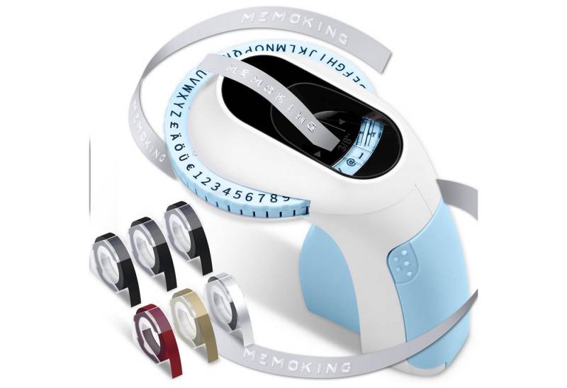ZEUOPQ Tragbarer Etikettendrucker, 6-Rollen-Material, 3D-Druck, Handheld Etikettendrucker von ZEUOPQ