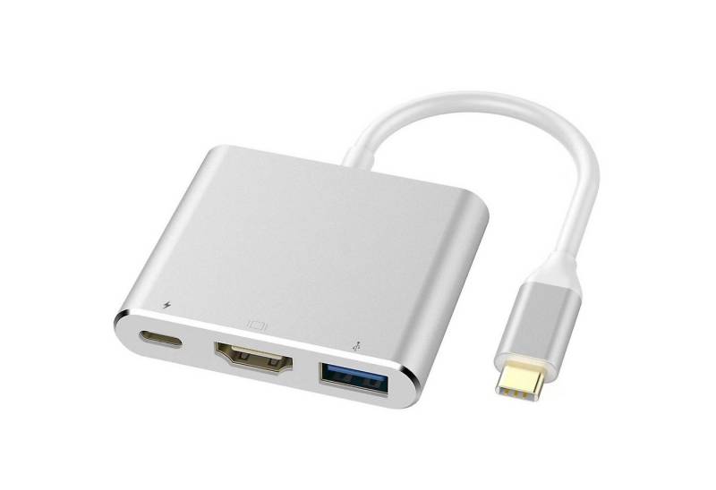 ZEUOPQ USB 3.0 Typ C auf HDMI 4K Multiport Adapter HDMI-Adapter, USB C auf HDMI Adapter von ZEUOPQ