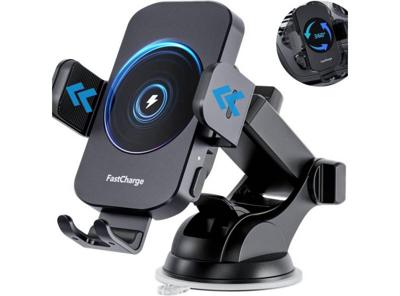 ZEUOPQ Kabelloses Auto-Ladegerät Schnelllade-Handyhalter Universal Smartphone-Halterung, (bis 3,70 Zoll, 1-tlg., 3-in-1 Auto-Clamping Handyhalterung, Handyhalter 15W Auto-Handyhalterung mit Ladefunktion) von ZEUOPQ
