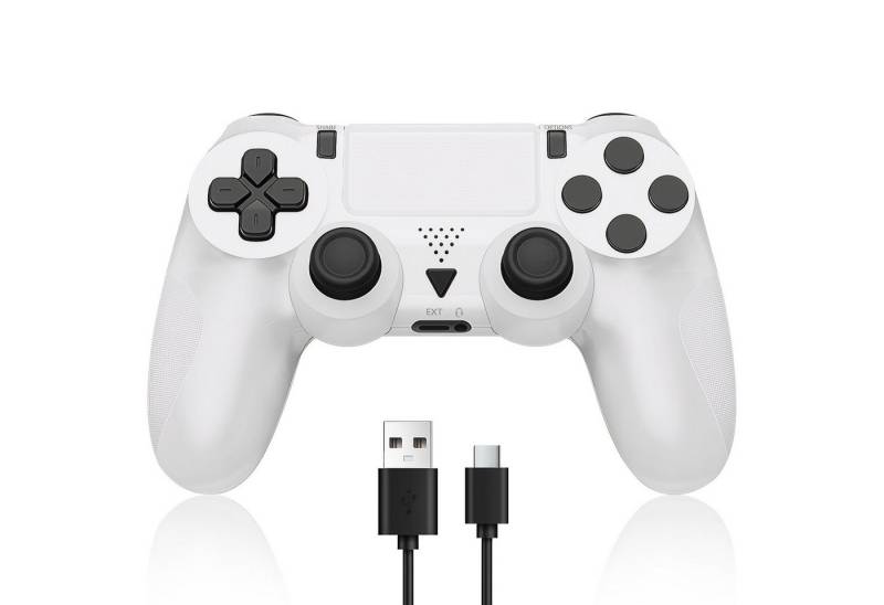 ZEUOPQ Wireless Controller für PS4 Controller mit 2 Programmierbaren Tasten Wireless-Controller (Game Controller Kompatibel mit PS-4, Pro, Slim, Wireless Gamepad mit Doppelter Vibration, 6-Achsen-Gyro-Sensor) von ZEUOPQ