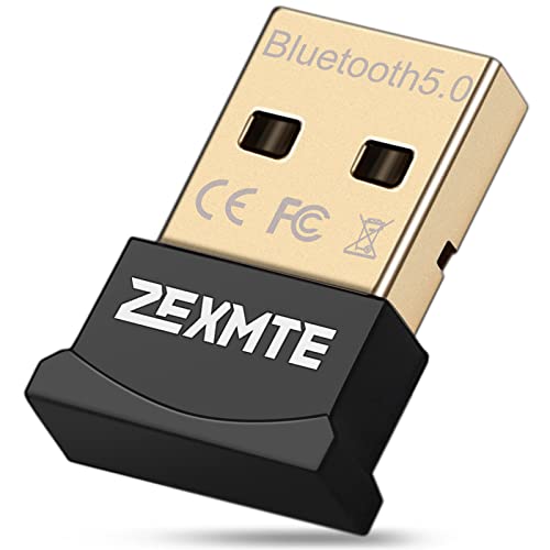 ZEXMTE Bluetooth Adapter PC, Multi-Device-Konnektivität USB Dongle 5.0 für Laptop - Unterstützung Windows 10/8/7/Vista/Xp, Stick für Maus/Tastatur/Headset von ZEXMTE