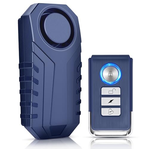 ZEXMTE Fahrrad Alarm, 113dB Diebstahlsicherung Alarm Mit Fernbedienung, Vibration Motion Sensor Wasserdicht Alarm Für Motorrad, Roller, Fahrrad, Tür von ZEXMTE