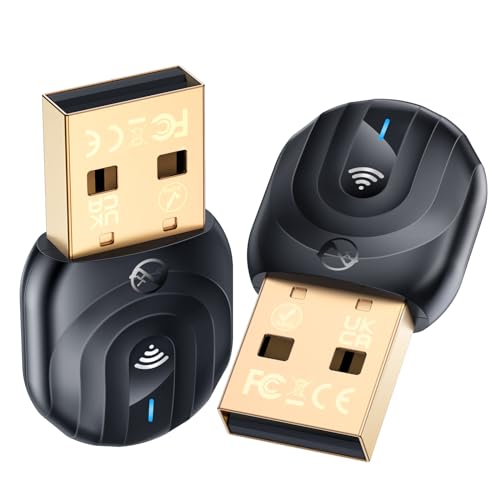 ZEXMTE USB Bluetooth Adapter für PC (5.1 Pro) mit FPC Antenne, Langstrecken Bluetooth Dongle kann 50M stabiles Signal, Mini Bluetooth Stick Empfänger für Desktop-Laptop, Windows 11/10 Plug & Play von ZEXMTE