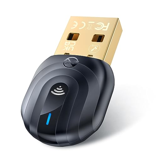ZEXMTE USB Bluetooth Adapter für PC (5.1 Pro) mit FPC Antenne, Langstrecken Bluetooth Dongle kann 50M stabiles Signal, Mini Bluetooth Stick Empfänger für Desktop-Laptop, Windows 11/10 Plug & Play von ZEXMTE